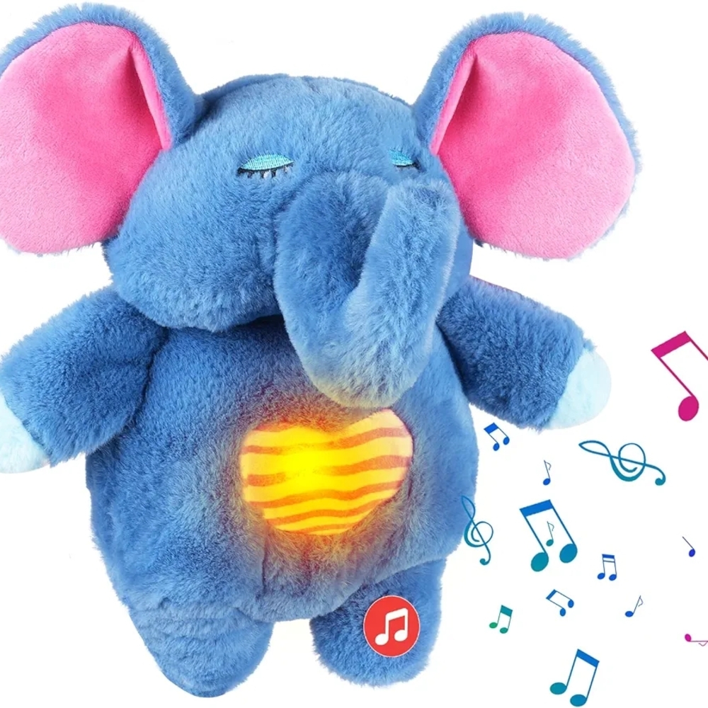 Soothing Elephant Breathing Lights And Sound Machine